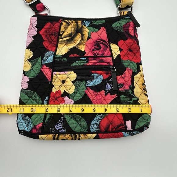 VERA BRADLEY Havana Rose Crossbody Bag Floral Multicolor Adjustable Strap - Picture 12 of 14